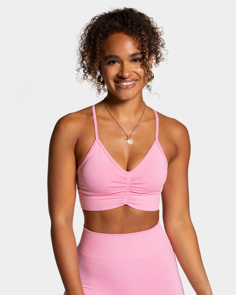 Women\'s Teveo Focus Sports Bra Pink | USA-9165DBCAL