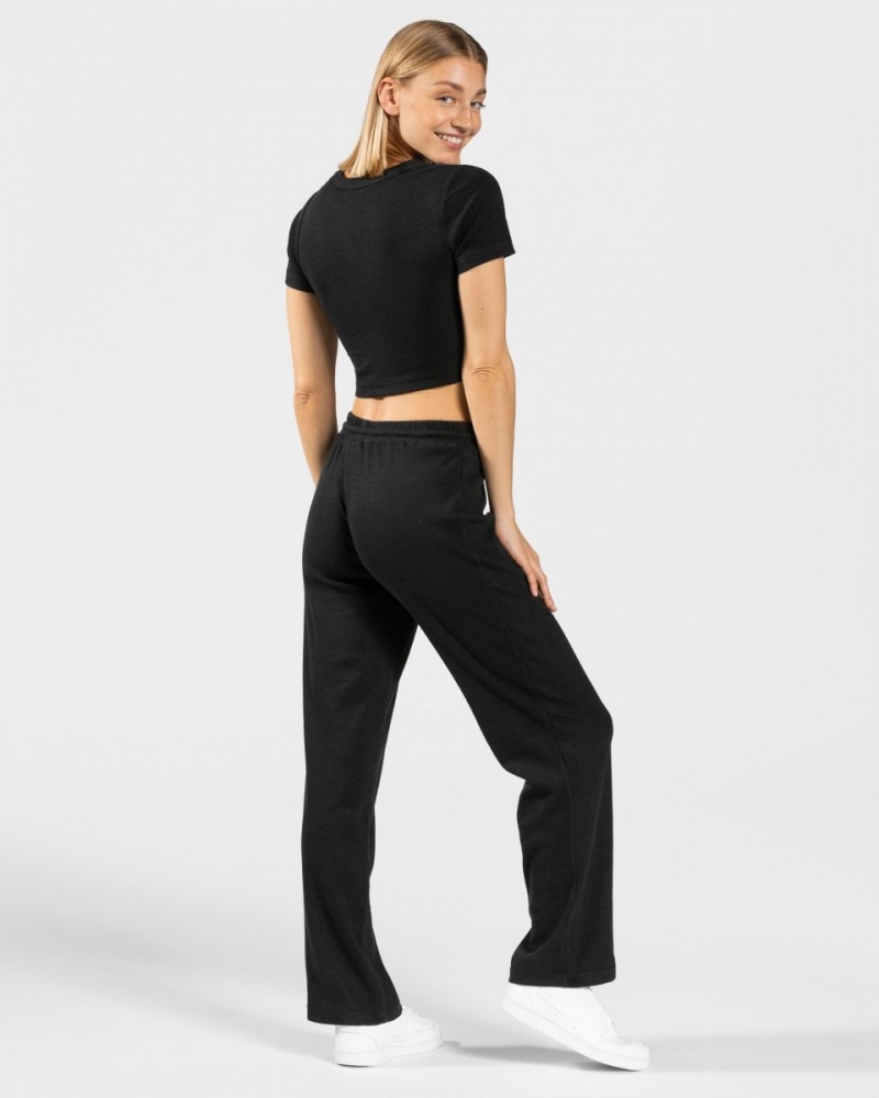 Women's Teveo Lounge Pants Leggings Black | USA-3928MYACE