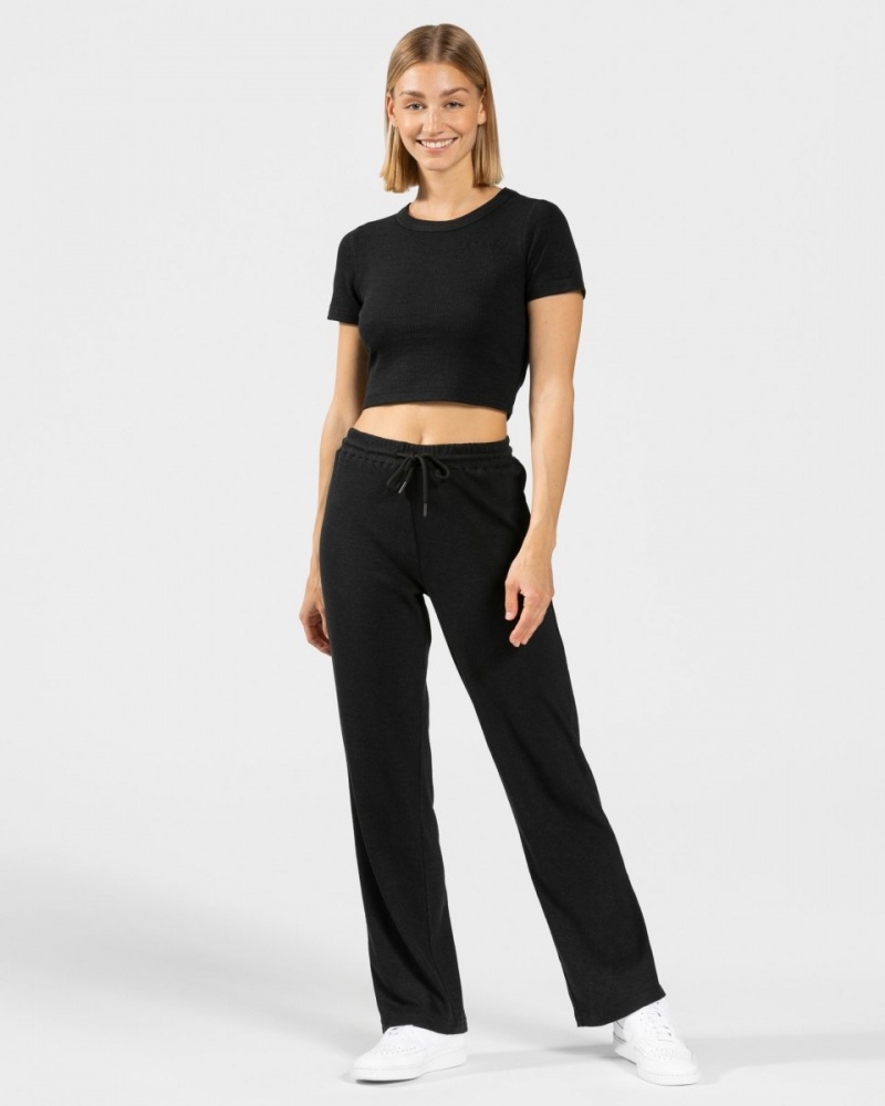 Women's Teveo Lounge Pants Leggings Black | USA-3928MYACE