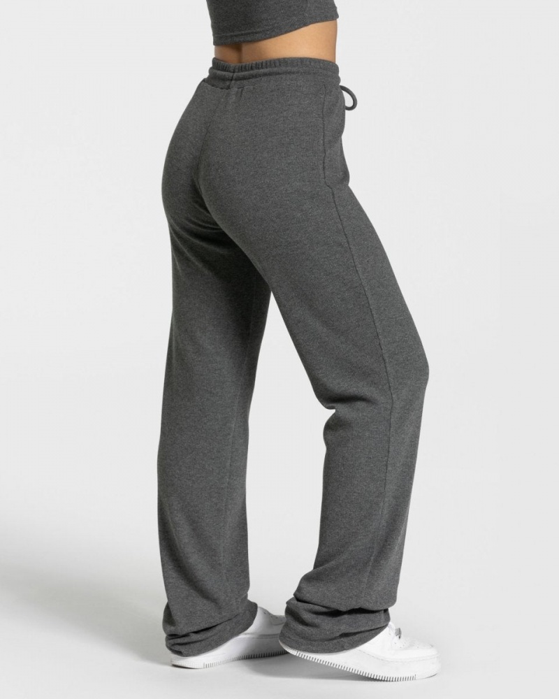 Women's Teveo Lounge Pants Leggings Dark Grey | USA-1760SHQBK