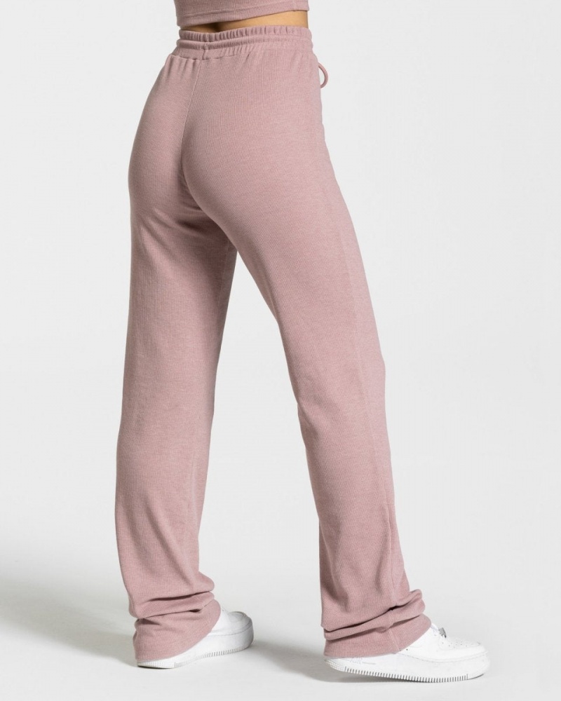 Women's Teveo Lounge Pants Leggings Grey Pink | USA-5369YGWLQ