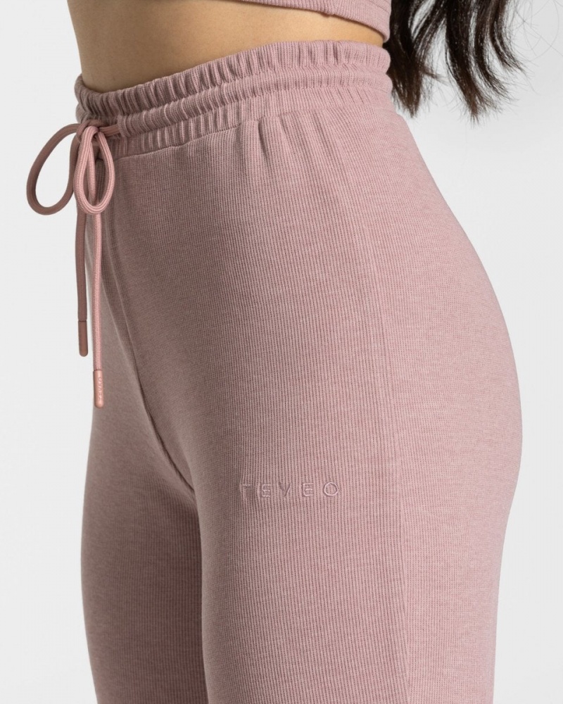 Women's Teveo Lounge Pants Leggings Grey Pink | USA-5369YGWLQ