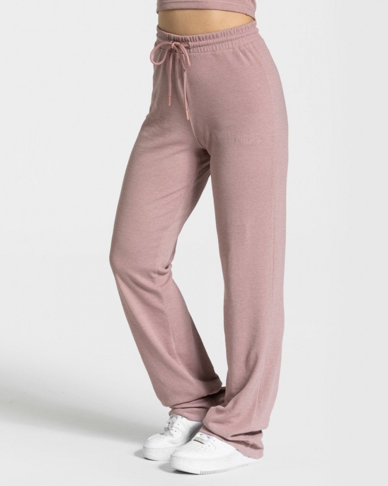 Women\'s Teveo Lounge Pants Leggings Grey Pink | USA-5369YGWLQ