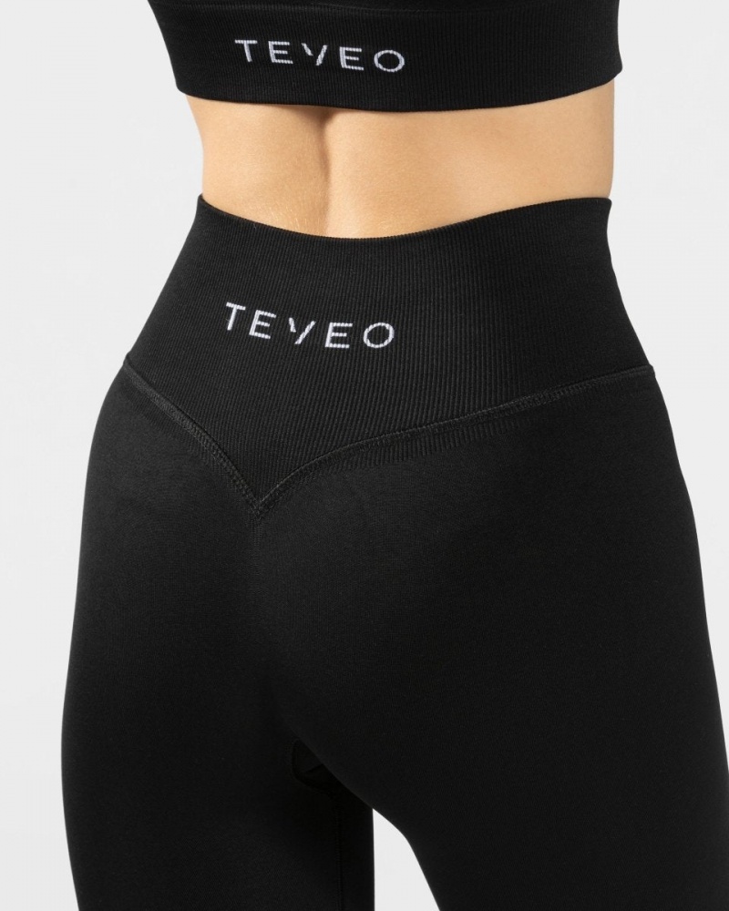 Women's Teveo Sensation Leggings Black | USA-8364XWMIY