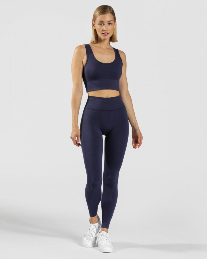 Women's Teveo Sensation Leggings Dark Blue | USA-0796TUNBZ