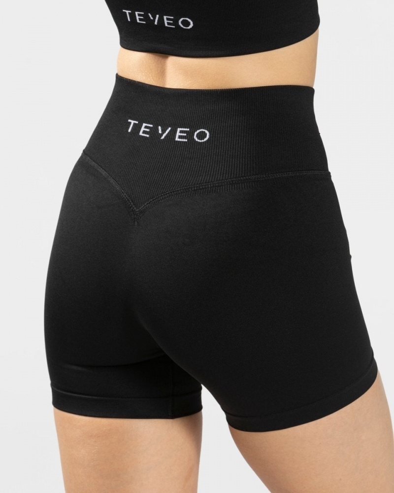 Women's Teveo Sensation Mini Shorts Black | USA-4968IOBDX