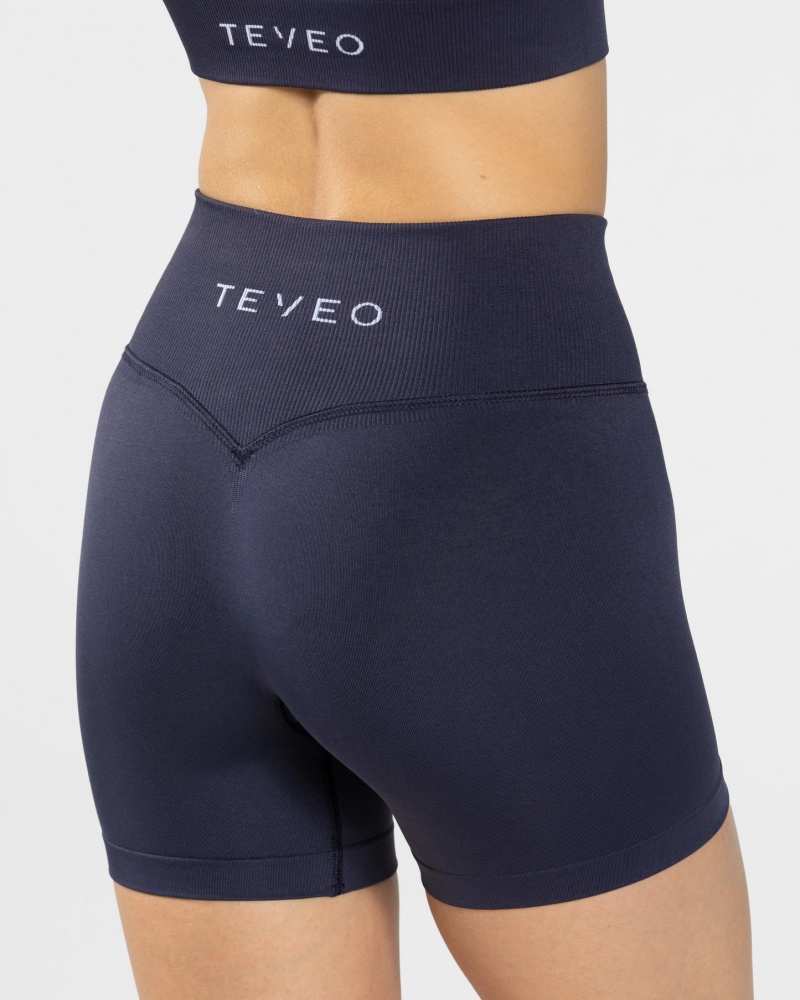 Women's Teveo Sensation Mini Shorts Dark Blue | USA-1462XAMHC