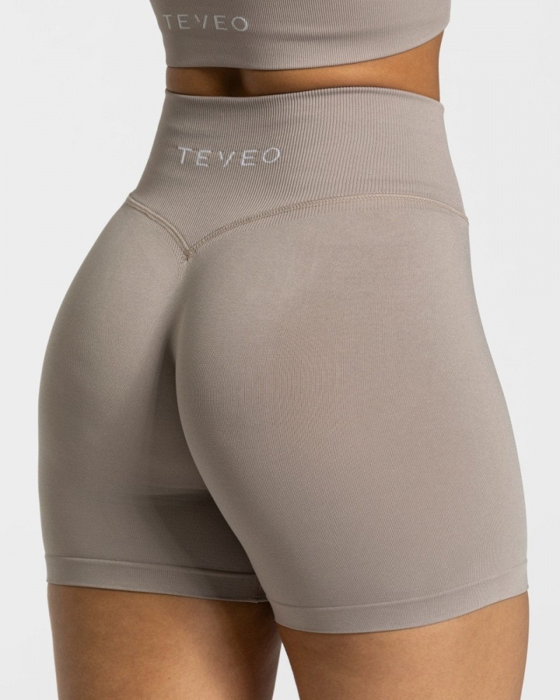 Women's Teveo Sensation Mini Shorts Grey | USA-5741STLUY