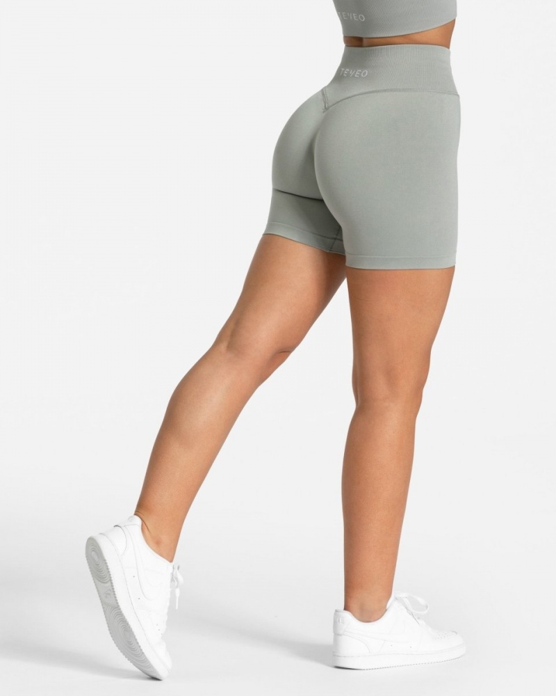 Women's Teveo Sensation Mini Shorts Grey | USA-3209UHYCO