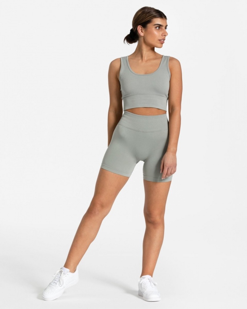 Women's Teveo Sensation Mini Shorts Grey | USA-3209UHYCO