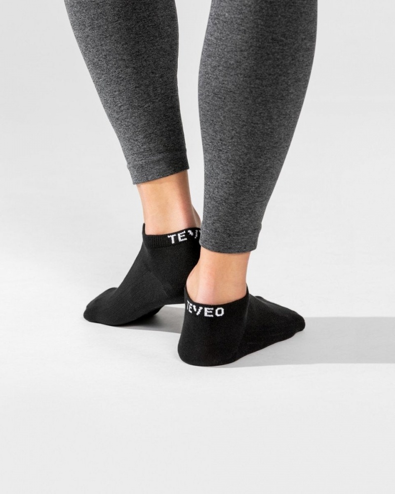 Women's Teveo Sneaker (2pcs) Socks Black | USA-4380OFBYJ