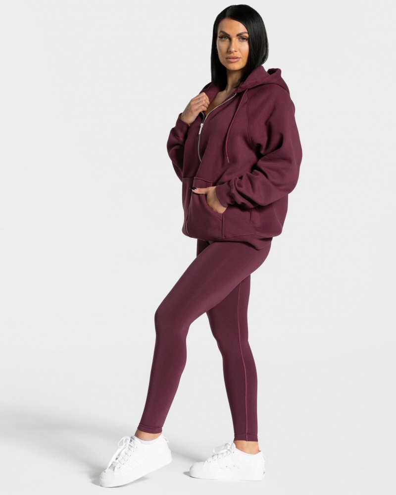 Women's Teveo Statement Oversized Jacket Dark Purple | USA-7356THYKU