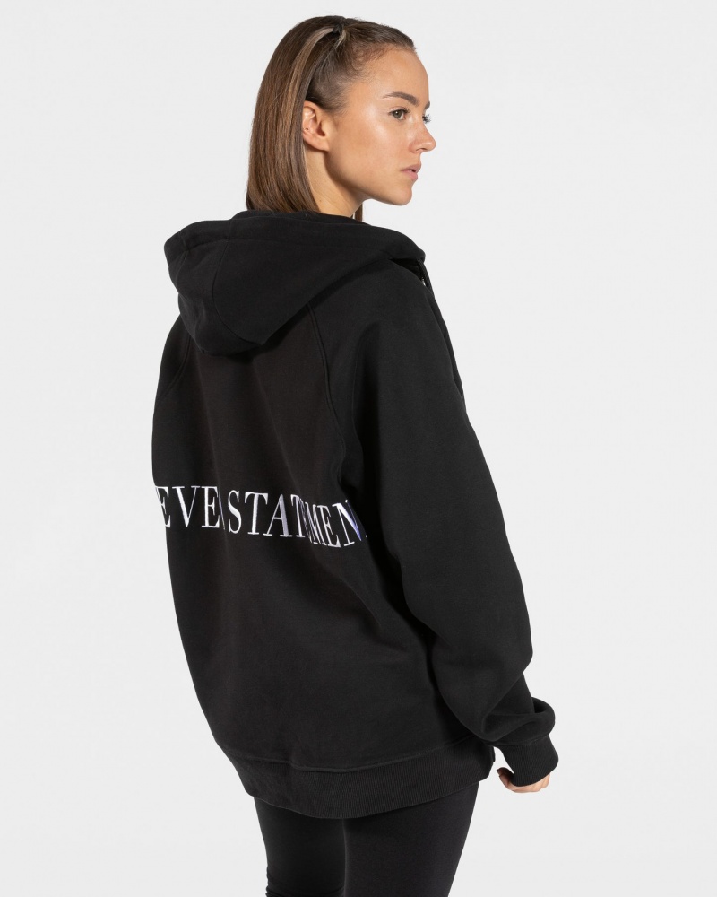 Women's Teveo Statement Oversized Jacket Black | USA-1598BCLKM