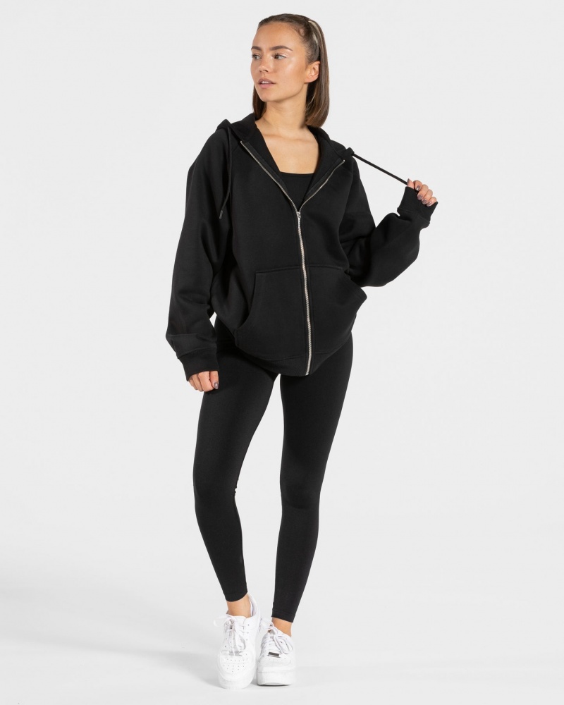 Women's Teveo Statement Oversized Jacket Black | USA-1598BCLKM