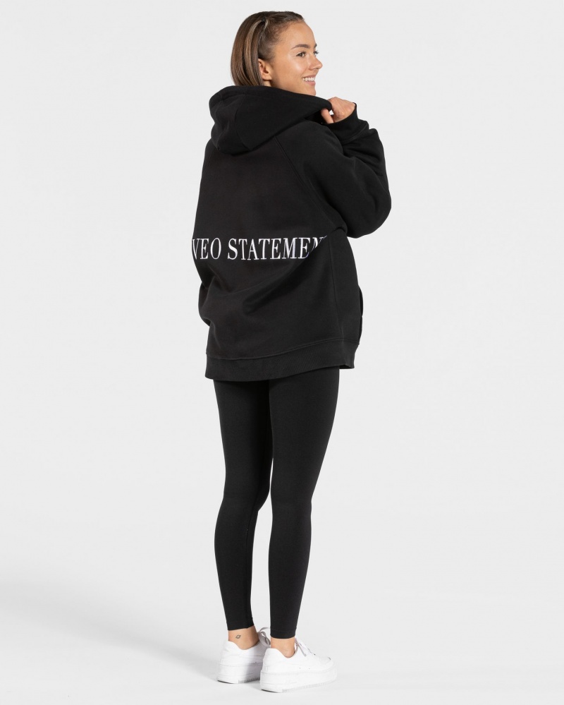 Women's Teveo Statement Oversized Jacket Black | USA-1598BCLKM