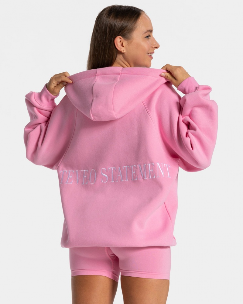 Women's Teveo Statement Oversized Jacket Pink | USA-4538JAVXT