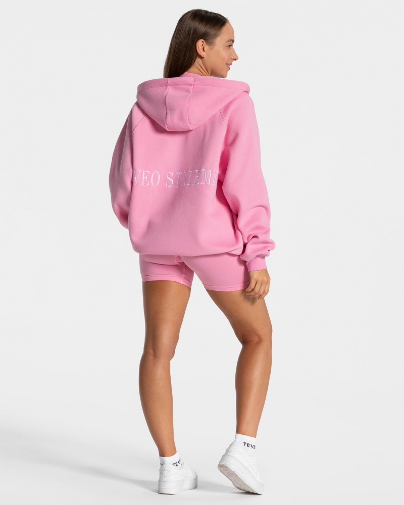 Women's Teveo Statement Oversized Jacket Pink | USA-4538JAVXT