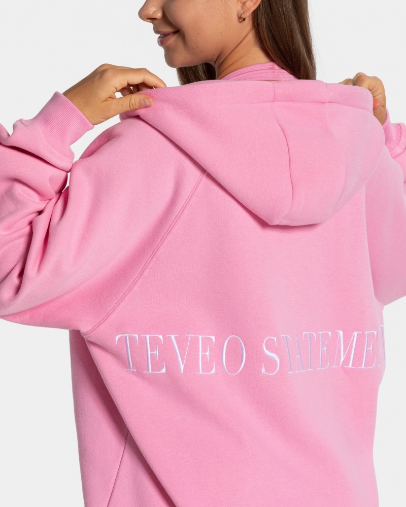 Women's Teveo Statement Oversized Jacket Pink | USA-4538JAVXT