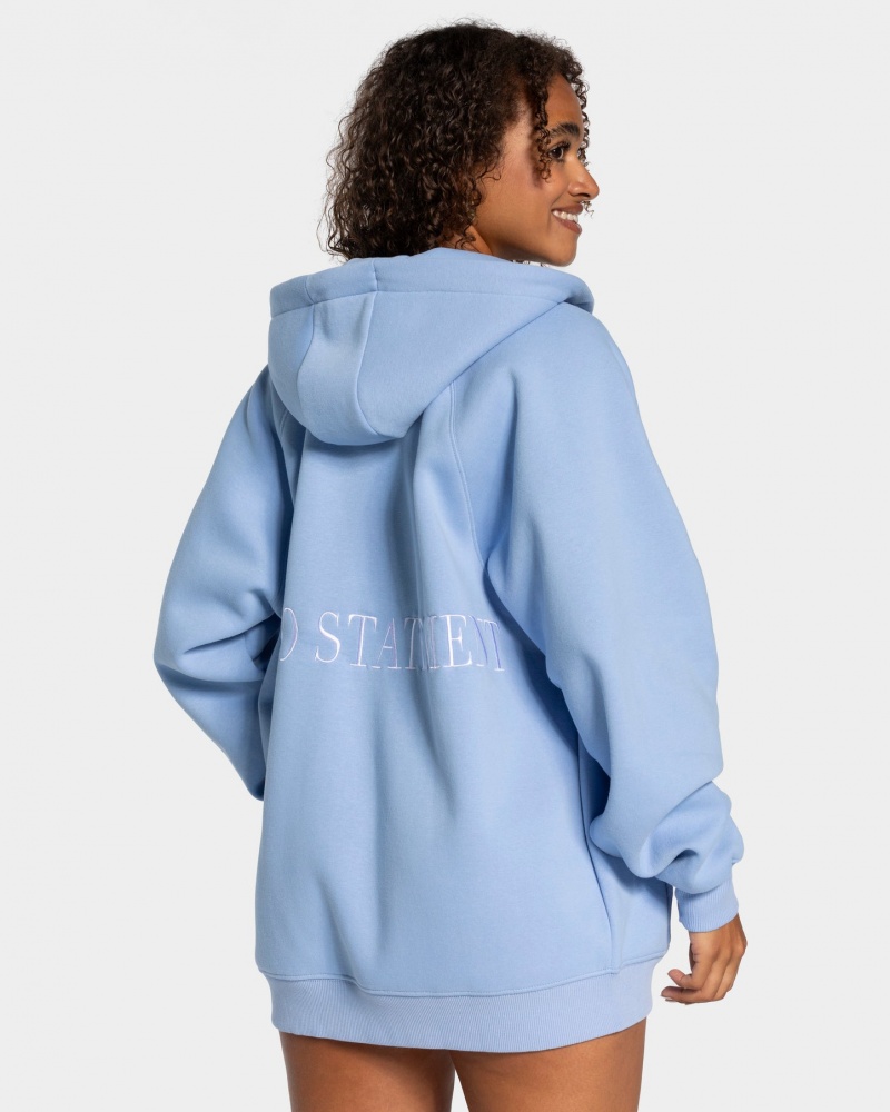 Women's Teveo Statement Oversized Jacket Blue | USA-9461HTUBP