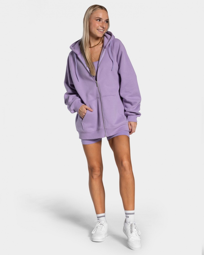 Women's Teveo Statement Oversized Jacket Light Purple | USA-2319TWPZO