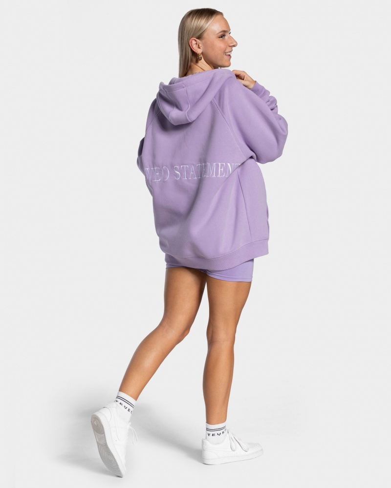 Women's Teveo Statement Oversized Jacket Light Purple | USA-2319TWPZO