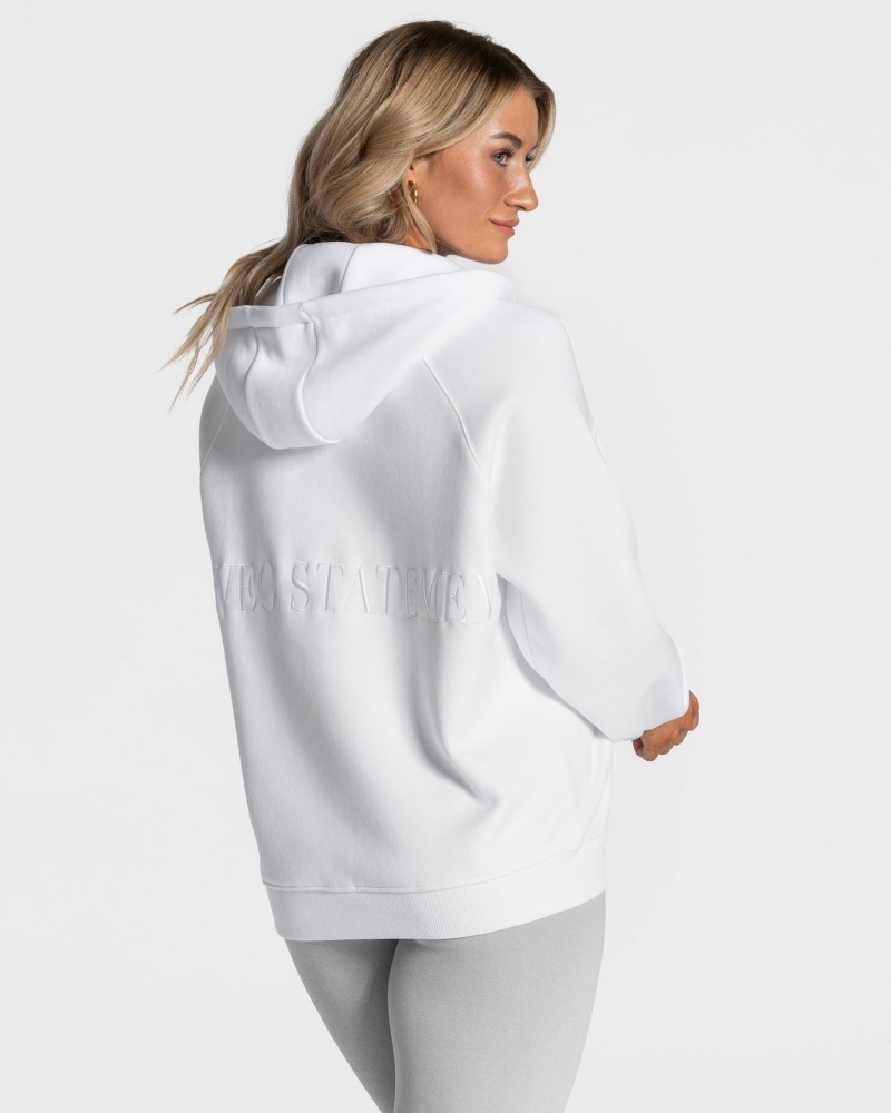 Women's Teveo Statement Oversized Jacket White | USA-0386AKQGH