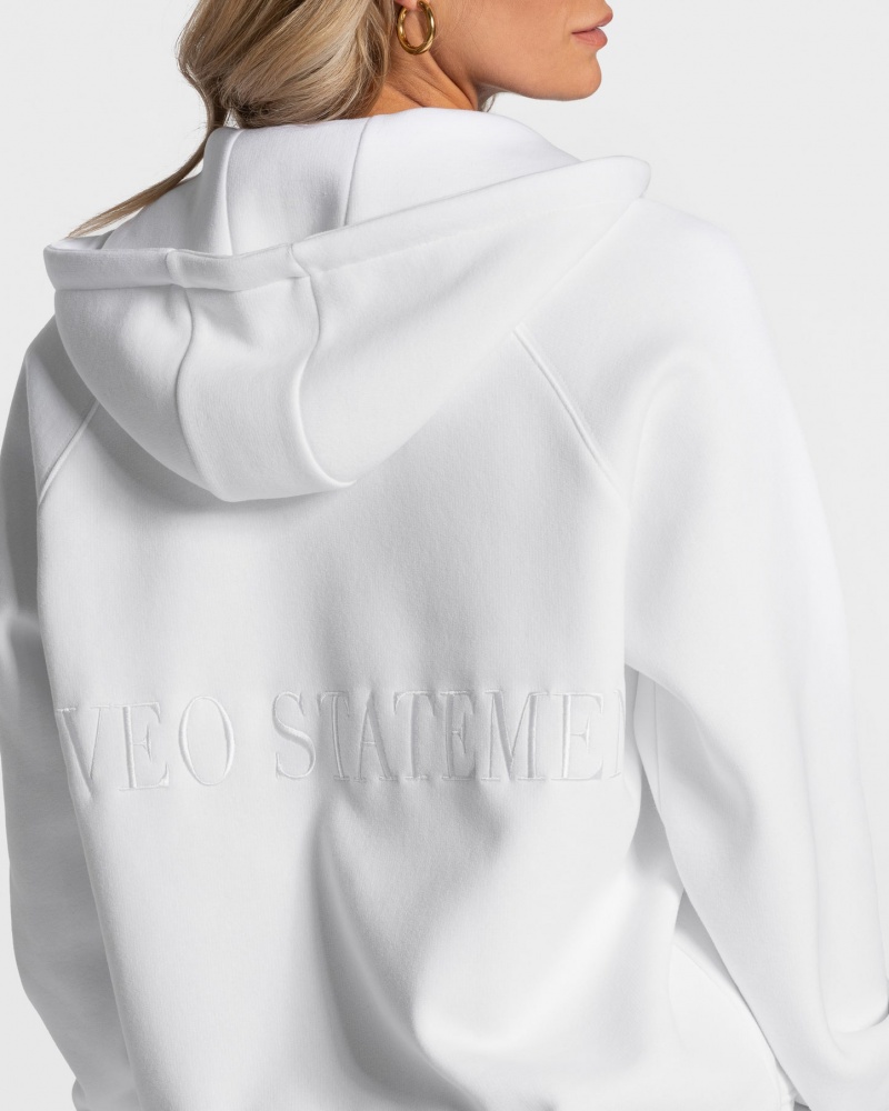 Women's Teveo Statement Oversized Jacket White | USA-0386AKQGH