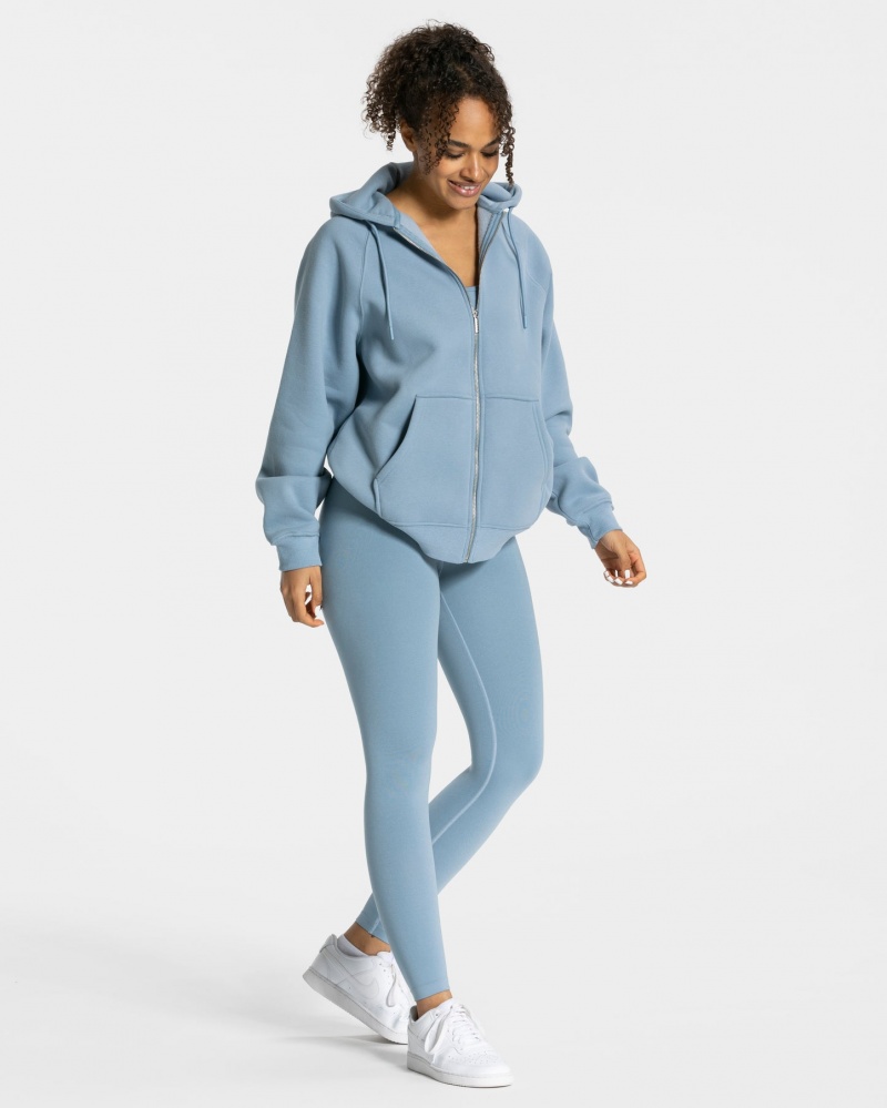 Women's Teveo Statement Oversized Jacket Grey Blue | USA-7895XCZWD