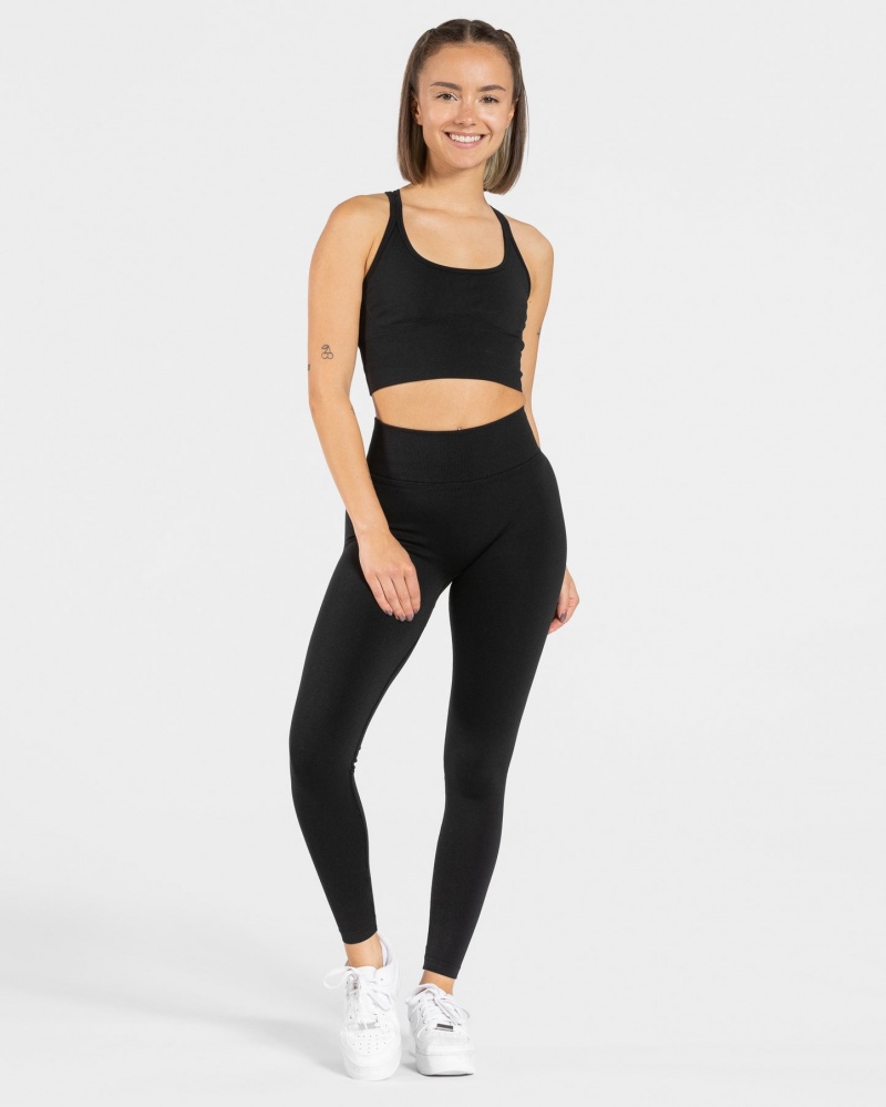 Women's Teveo Statement Scrunch Leggings Black | USA-5874XIAKV