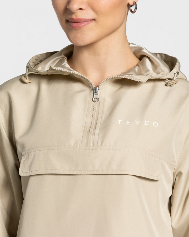 Women's Teveo Statement Windbreaker Brown | USA-3126XEVDP