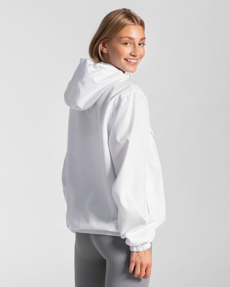 Women's Teveo Statement Windbreaker White | USA-6013WSFPV