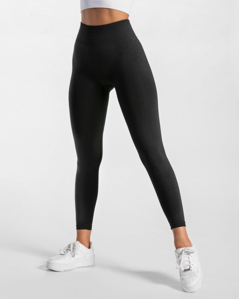 Women's Teveo Timeless Scrunch Leggings Black | USA-0652CFPHX