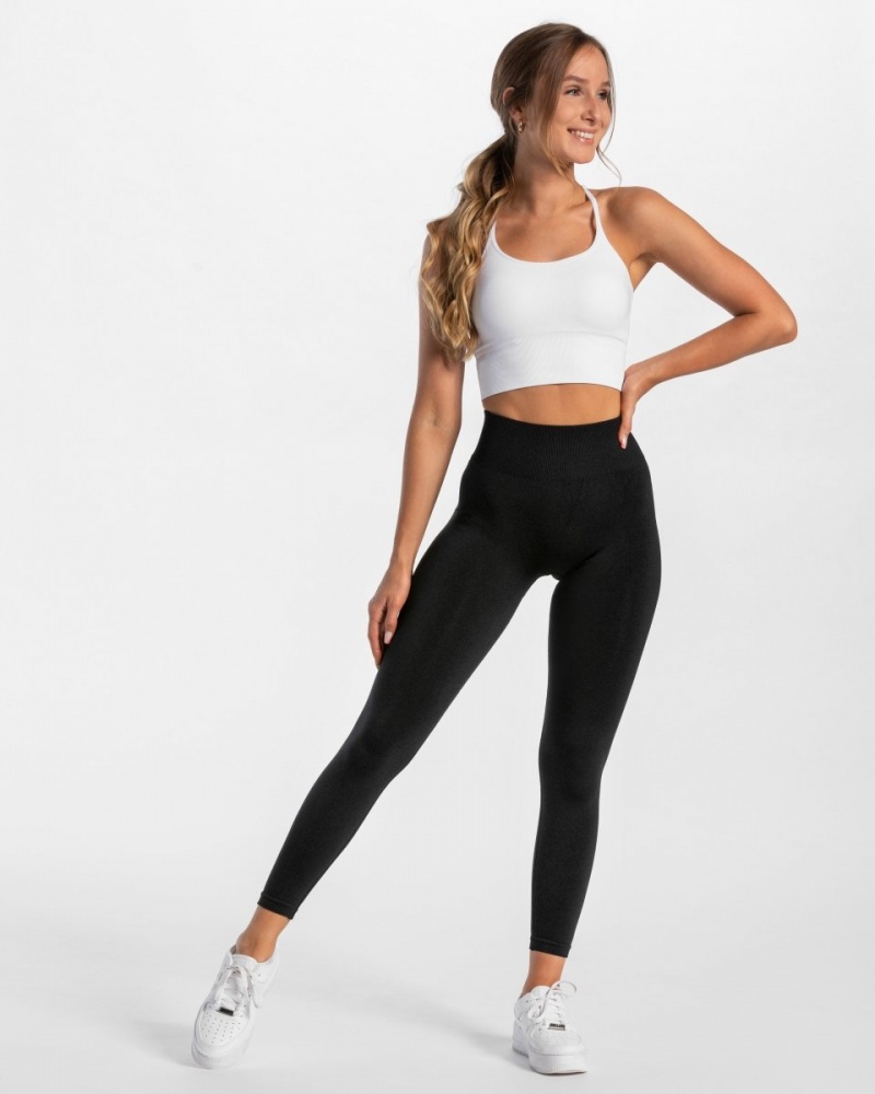 Women's Teveo Timeless Scrunch Leggings Black | USA-0652CFPHX