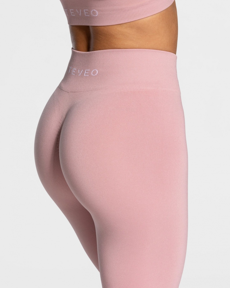 Women's Teveo Timeless Scrunch Leggings Pink | USA-4932OARZK