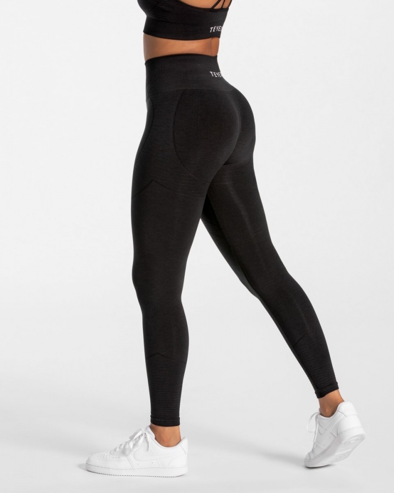 Women's Teveo True Leggings Black | USA-5432QOHZN