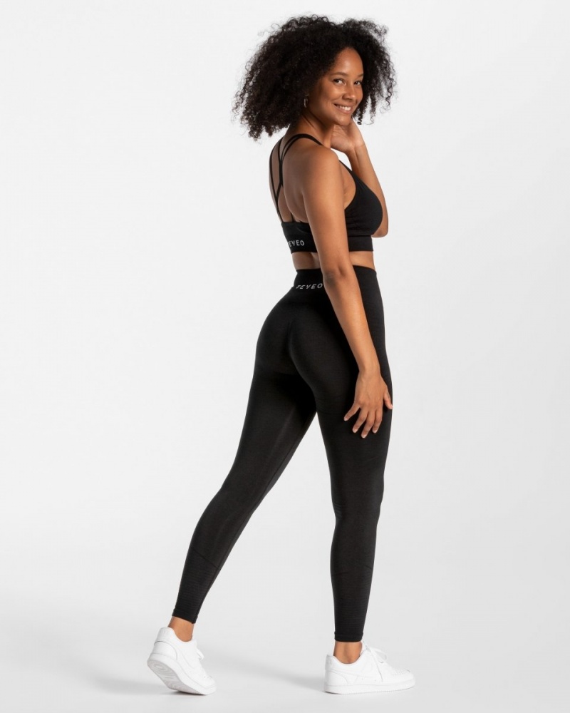 Women's Teveo True Leggings Black | USA-5432QOHZN