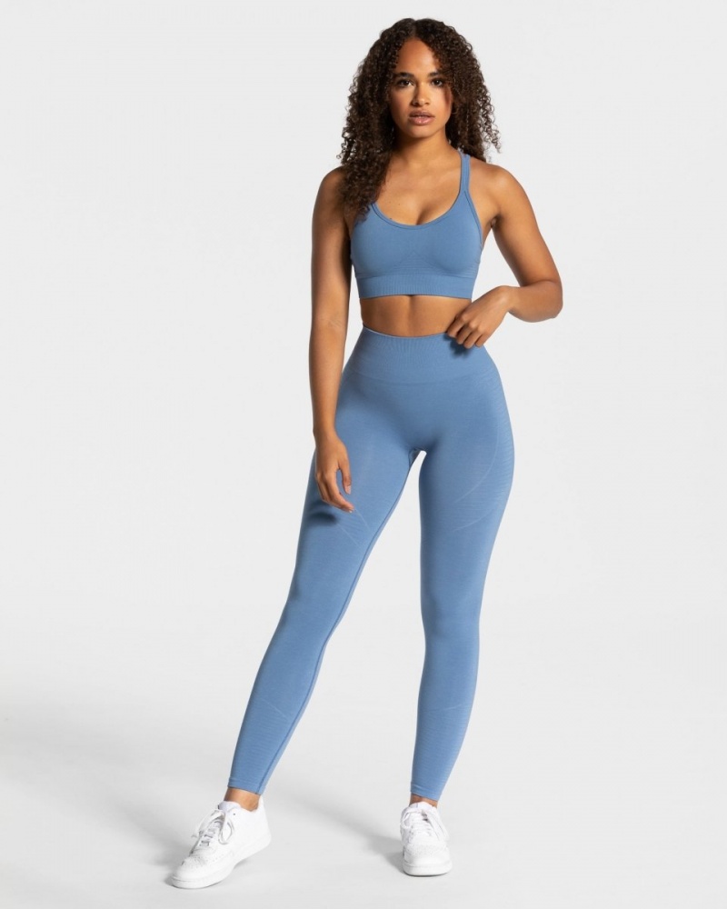 Women's Teveo True Leggings Blue | USA-8263QMZGT