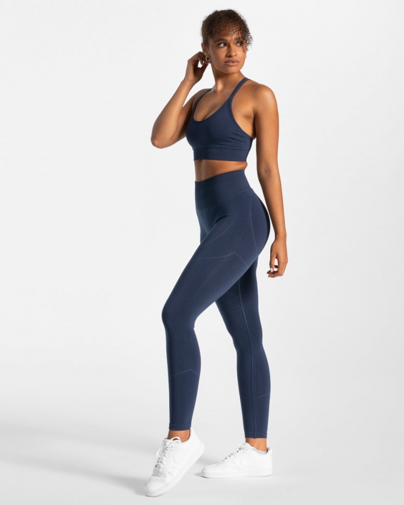 Women's Teveo True Leggings Dark Blue | USA-8370DQMEP