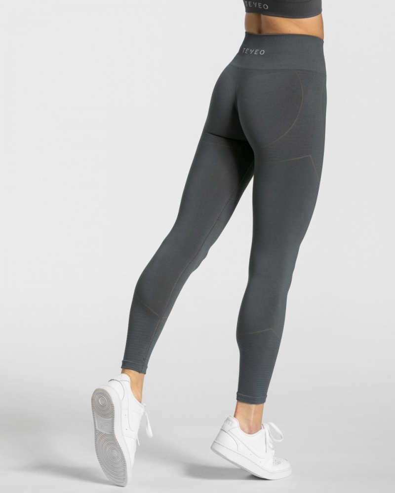 Women's Teveo True Leggings Dark Grey | USA-8453MBVLR