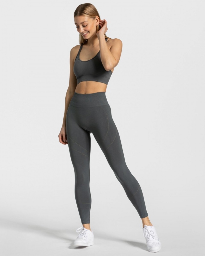 Women's Teveo True Leggings Dark Grey | USA-8453MBVLR