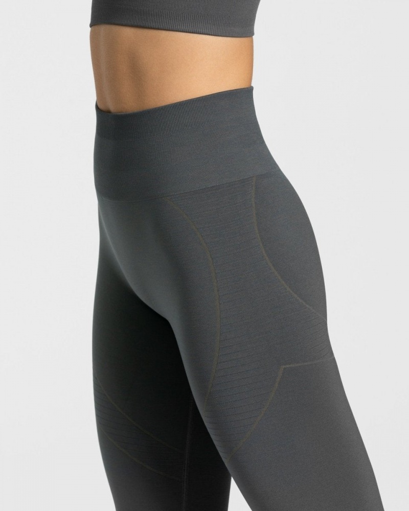 Women's Teveo True Leggings Dark Grey | USA-8453MBVLR