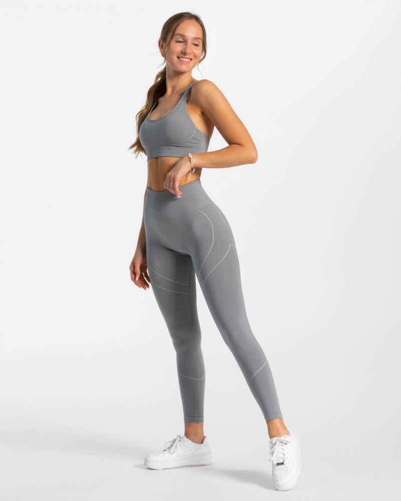 Women's Teveo True Leggings Grey Blue | USA-1782CORVH