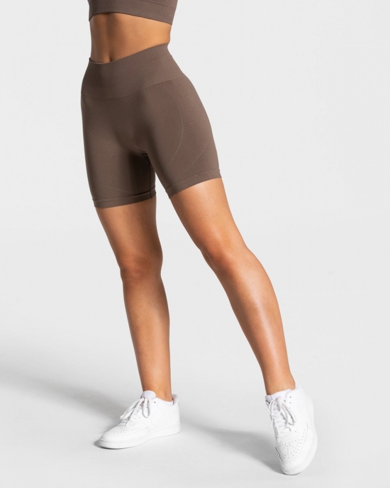 Women's Teveo True Shorts Brown | USA-2168CIKLG