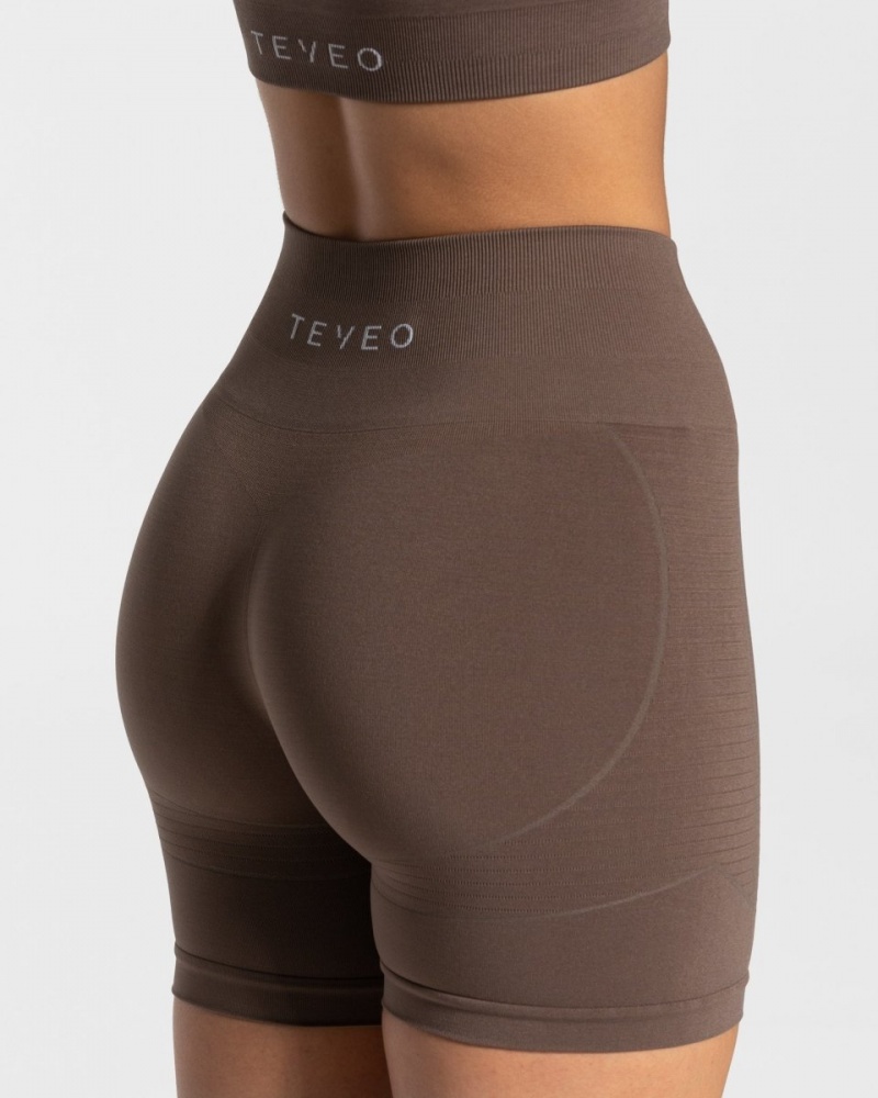 Women's Teveo True Shorts Brown | USA-2168CIKLG