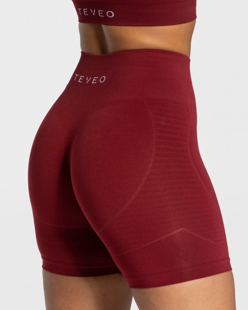 Women's Teveo True Shorts Burgundy | USA-7865FVTQK