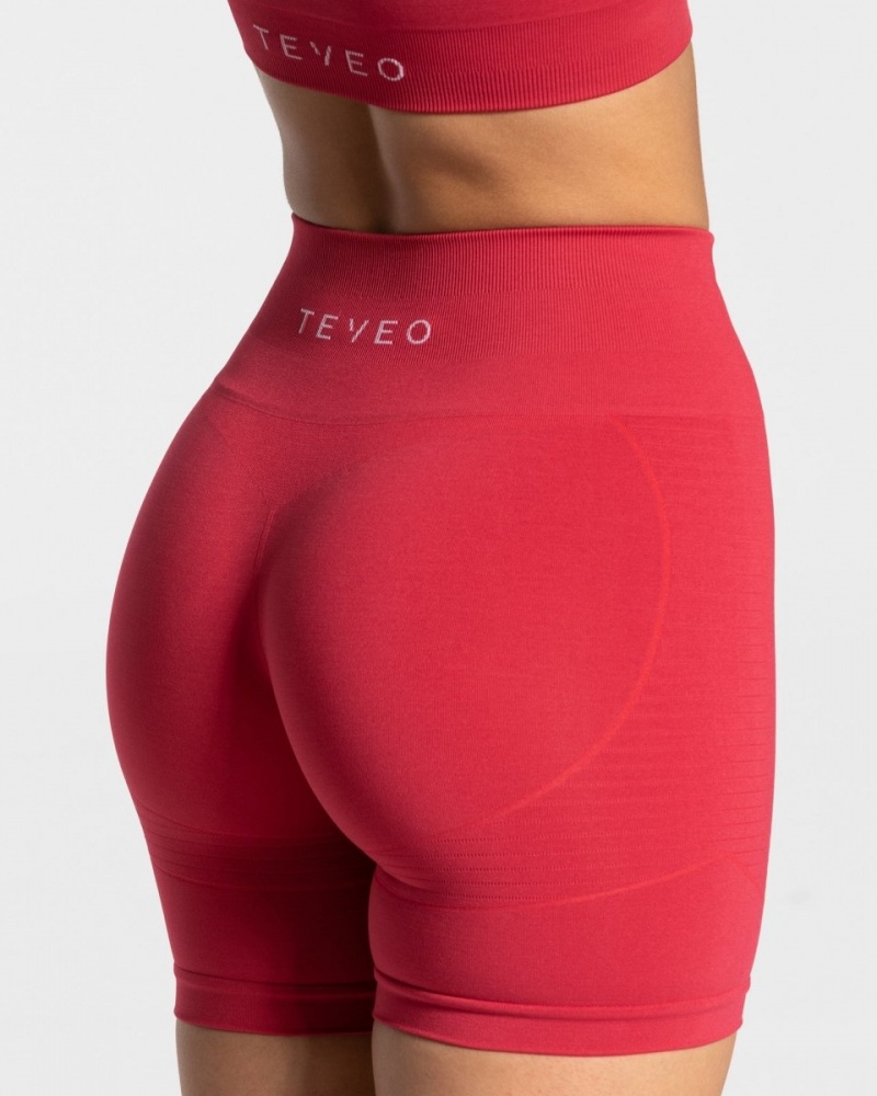 Women's Teveo True Shorts Red | USA-2054NGXRT